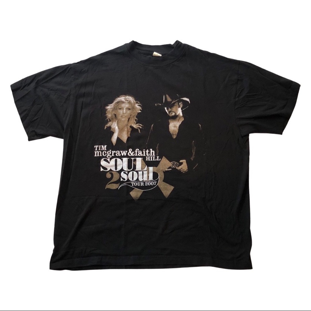 Vintage Band Tee Tim Mcgraw and Faith Hill